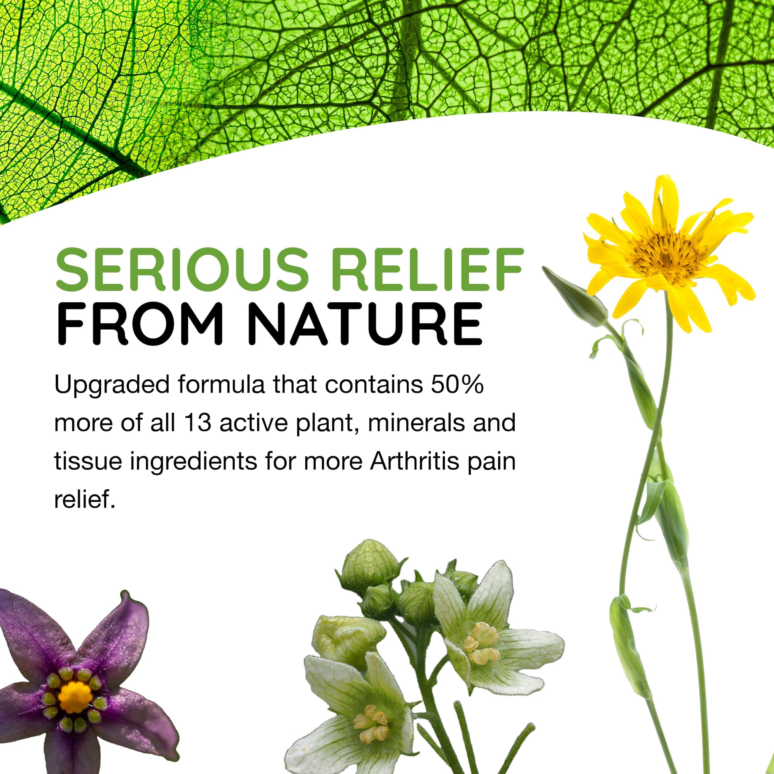 T-Relief arthritis natural medicine bottle back view