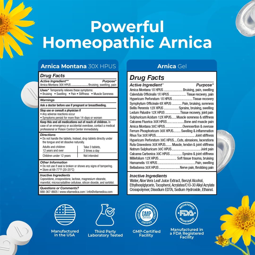 Side view of VitaMedica homeopathic recovery bundle