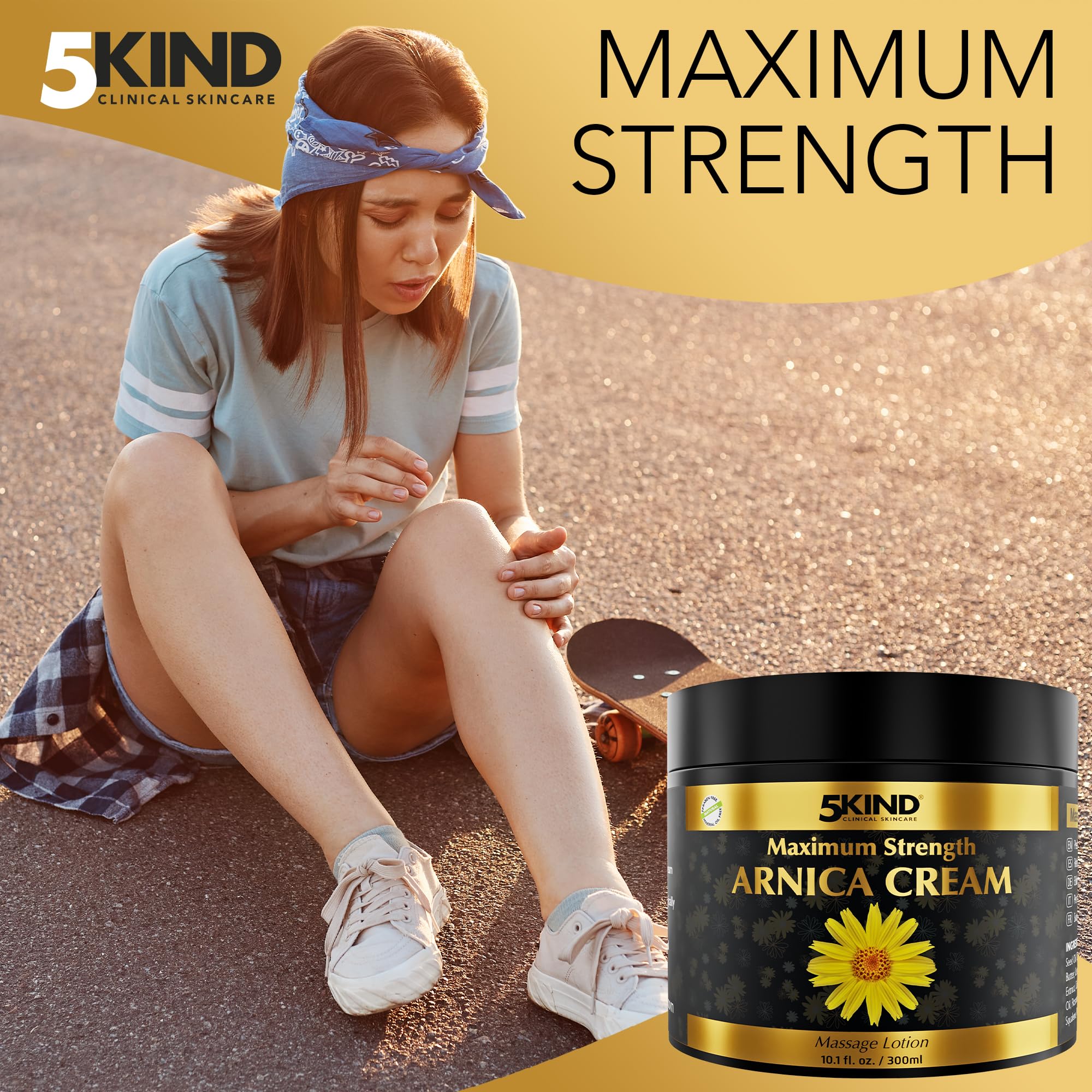 High concentration Arnica Montana extract cream packaging