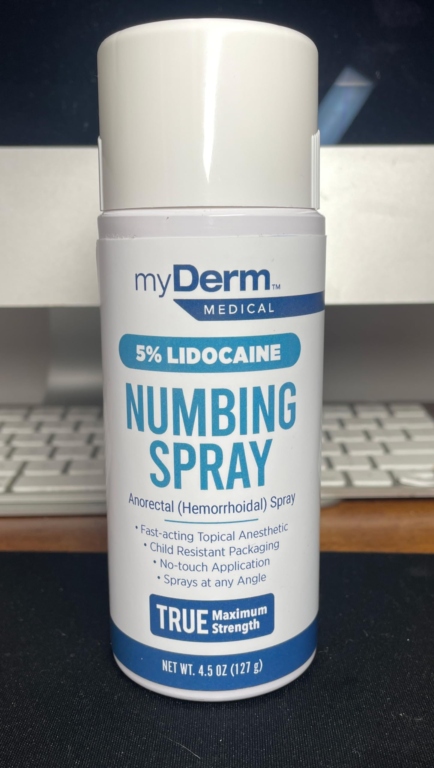 Myderm Medical numbing spray aerosol nozzle detail