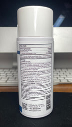 Back of Myderm Medical spray bottle with instructions