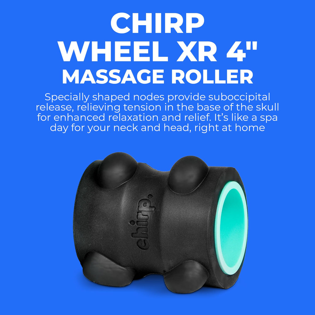 Close up of Chirp Wheel XR acupressure nodes and spinal canal