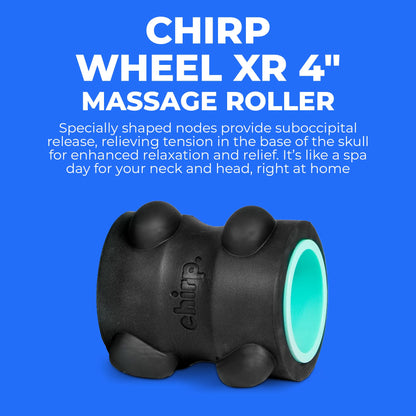 Close up of Chirp Wheel XR acupressure nodes and spinal canal