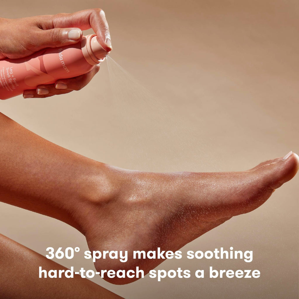 Close up of Frida Mom pregnancy leg and foot spray nozzle