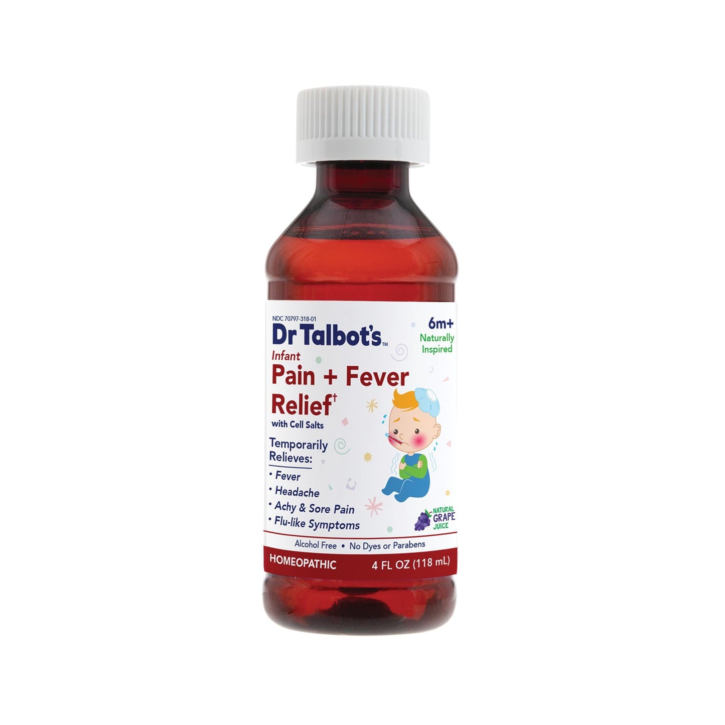 Product box for Dr. Talbot's Infant Pain and Fever Relief