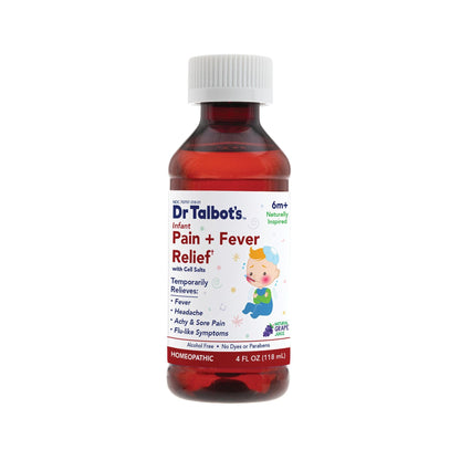 Product box for Dr. Talbot's Infant Pain and Fever Relief