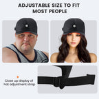 Weetall cordless red light heating cap lifestyle angle shot