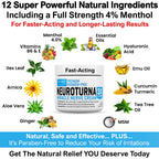 Nuturna neuropathy cream jar beside box for authentic import verification
