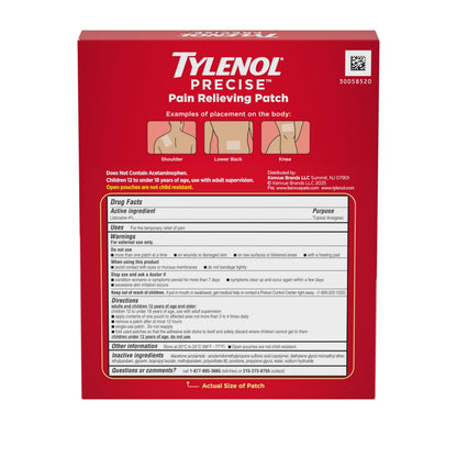 Graphic showing 4 percent lidocaine formula for targeted muscle relief