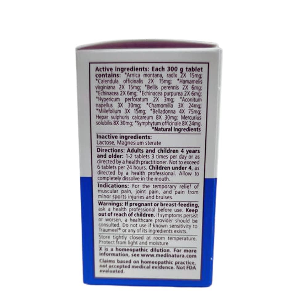 Authentic MediNatura Traumeel imported pain relief tablets