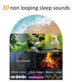 Wkzay fabric sound machine highlighting the modern digital light emitting diode clock face display