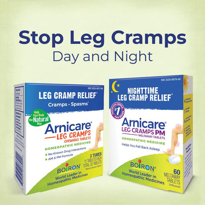 Instructions on Boiron Arnicare Leg Cramps bottle