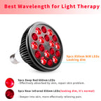Wolezek red light lamp screwed into a standard household fixture