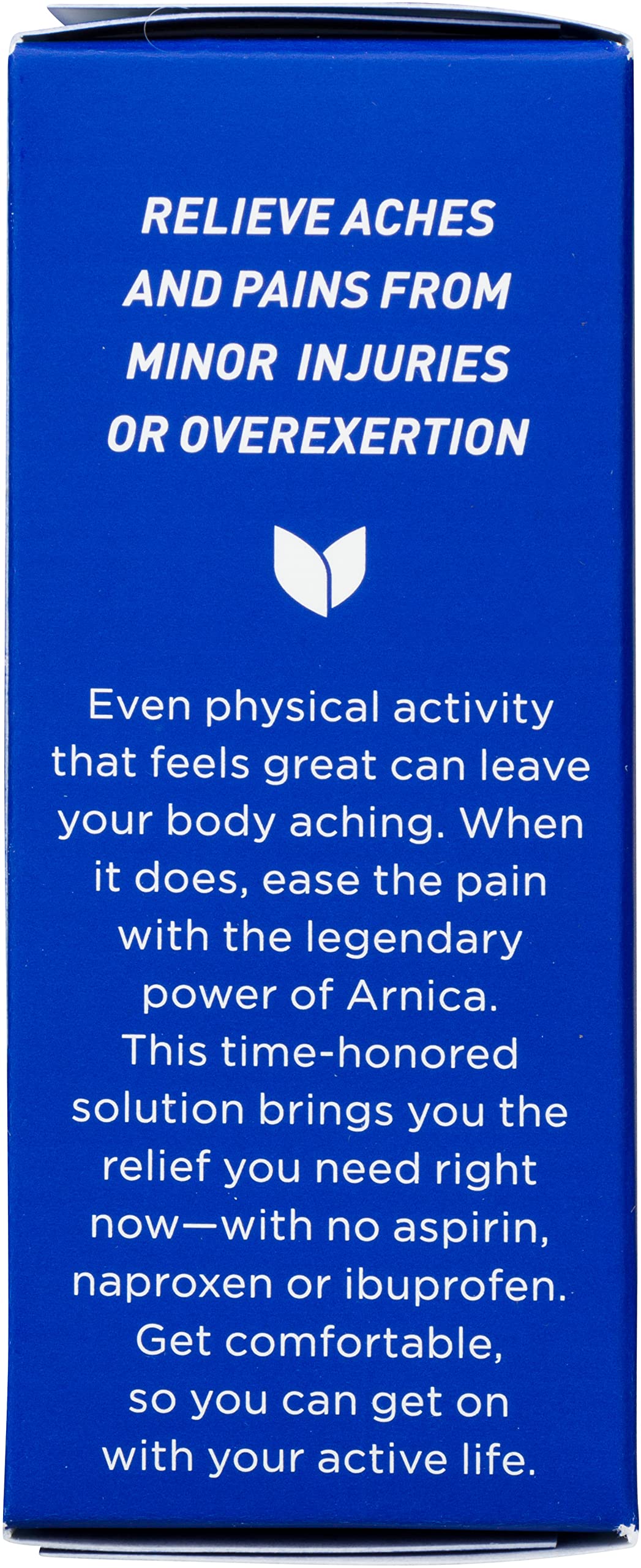Back of Hyland's Arnica 30x packaging showing ingredients and instructions