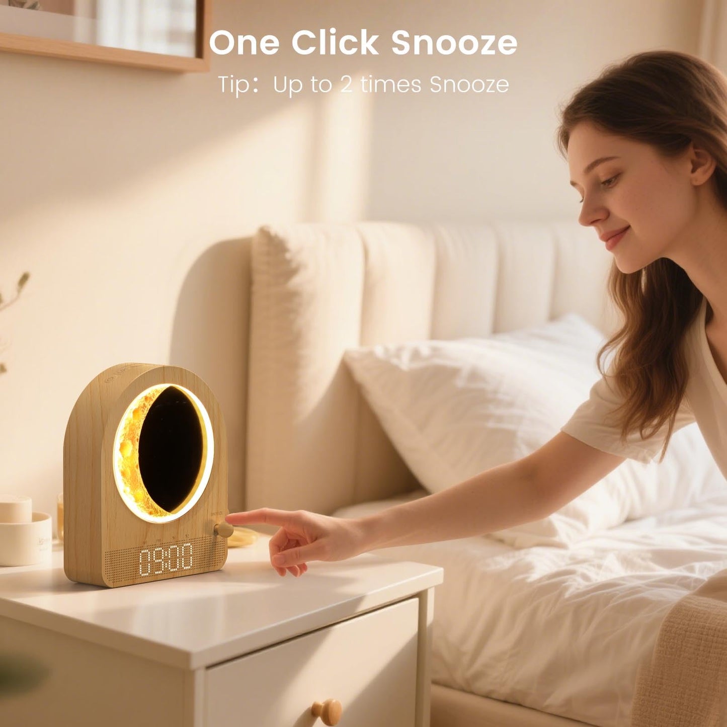 Epochleno alarm clock packaging box highlighting gift ready premium design