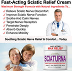 Nuturna topical analgesic cream jar showing ingredients and strength