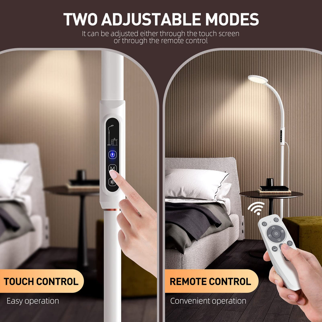 Demonstration of the adjustable color temperature and brightness levels
