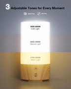 Geecent sun lamp close-up highlighting control buttons and USB port
