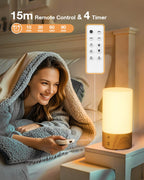 Geecent 10000 lux sun lamp positioned on a bedside nightstand
