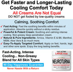 Back of Nuturna nerve cream packaging with usage directions