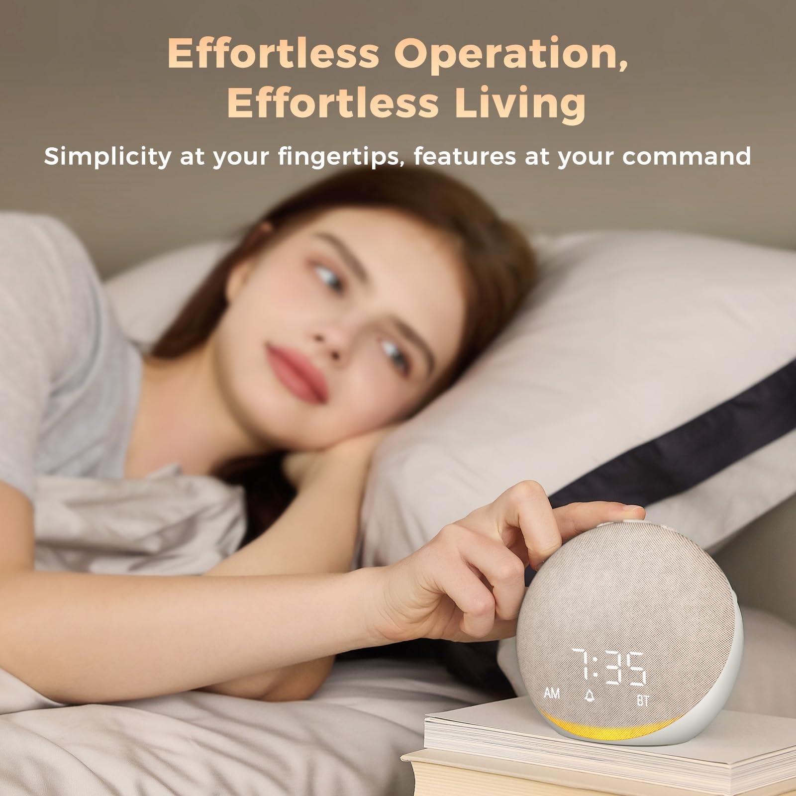 Acedeck imported white noise machine packaging and accessories included for home use