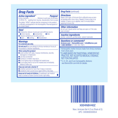 Homeopathic Arnicare Gel for joint stiffness and injury support