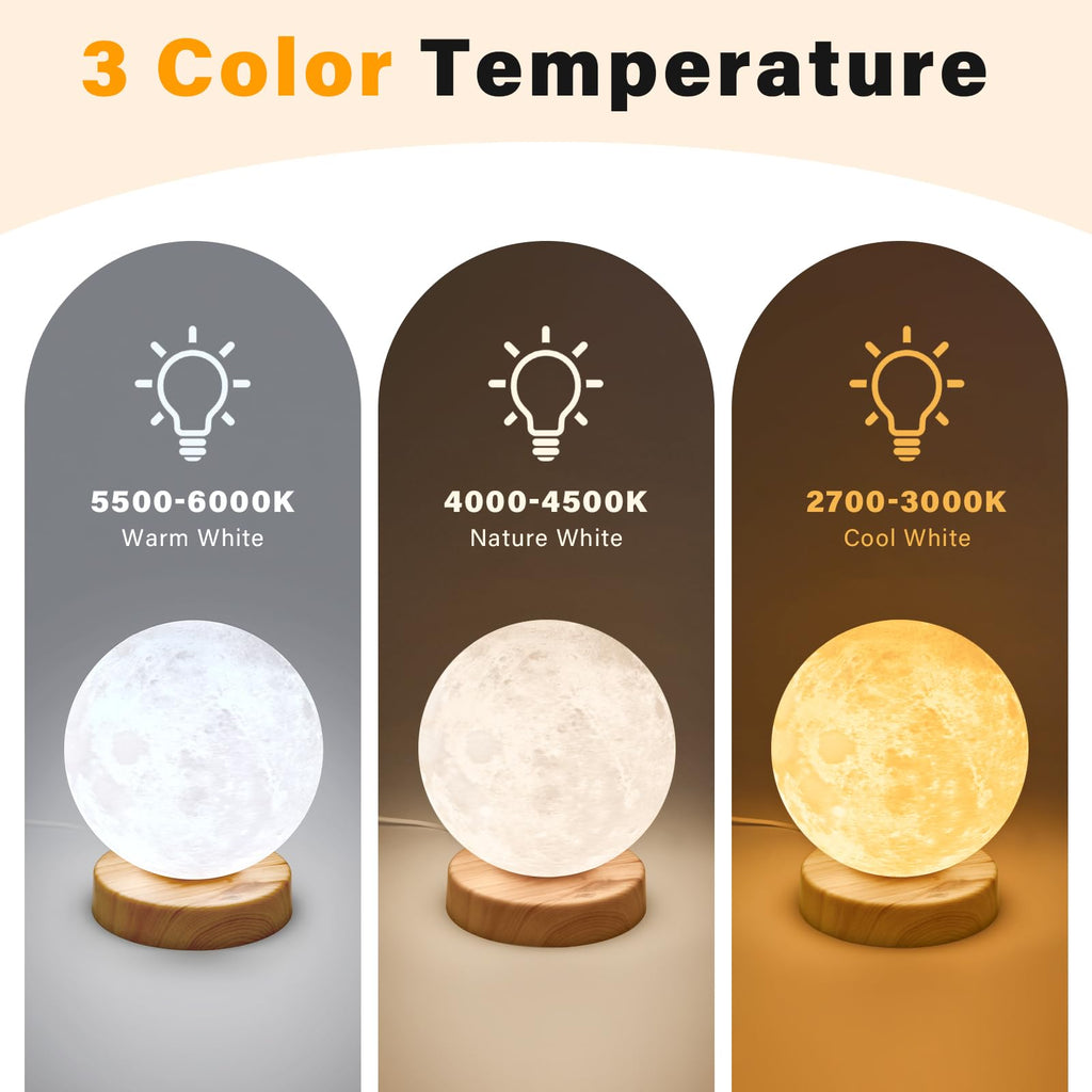 Doraubia sun lamp showing textured moon surface design