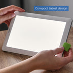 Beurer 10000 lux therapy lamp close up of control button