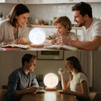 Doraubia 3D printed moon lamp packaged for retail display