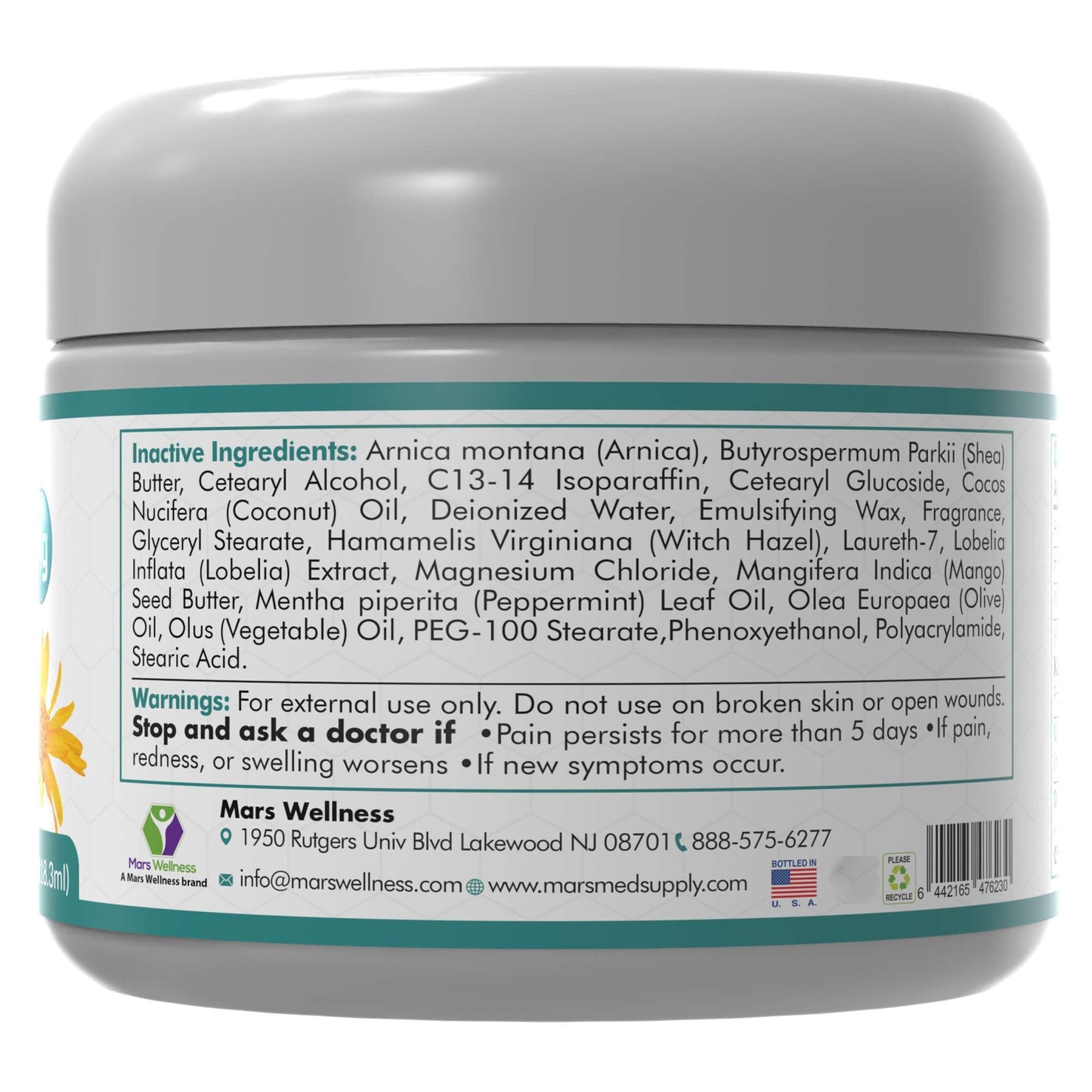 Texture of Mars Wellness magnesium cream being applied to skin