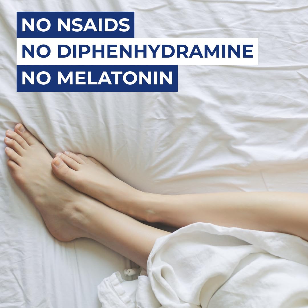 Back of Hyland's Leg Cramps PM bottle with ingredient list