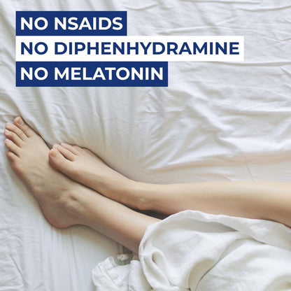 Back of Hyland's Leg Cramps PM bottle with ingredient list