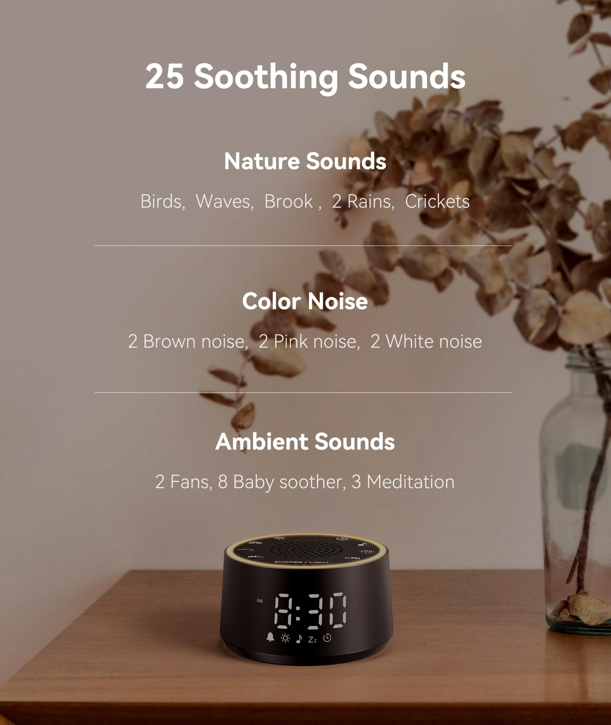 Dreamegg D1 Nova black variant showing the glowing ten color ambient night light feature
