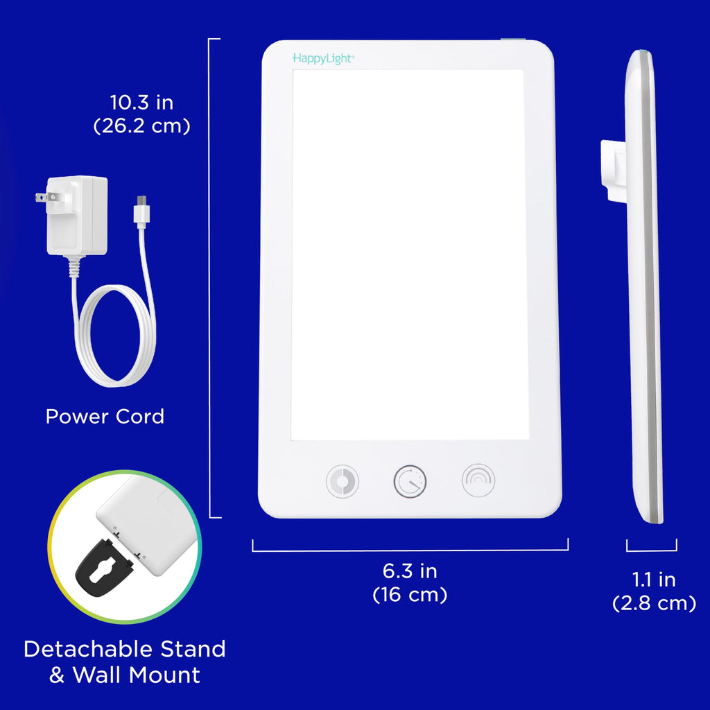 Verilux HappyLight Touch Plus slim profile side view