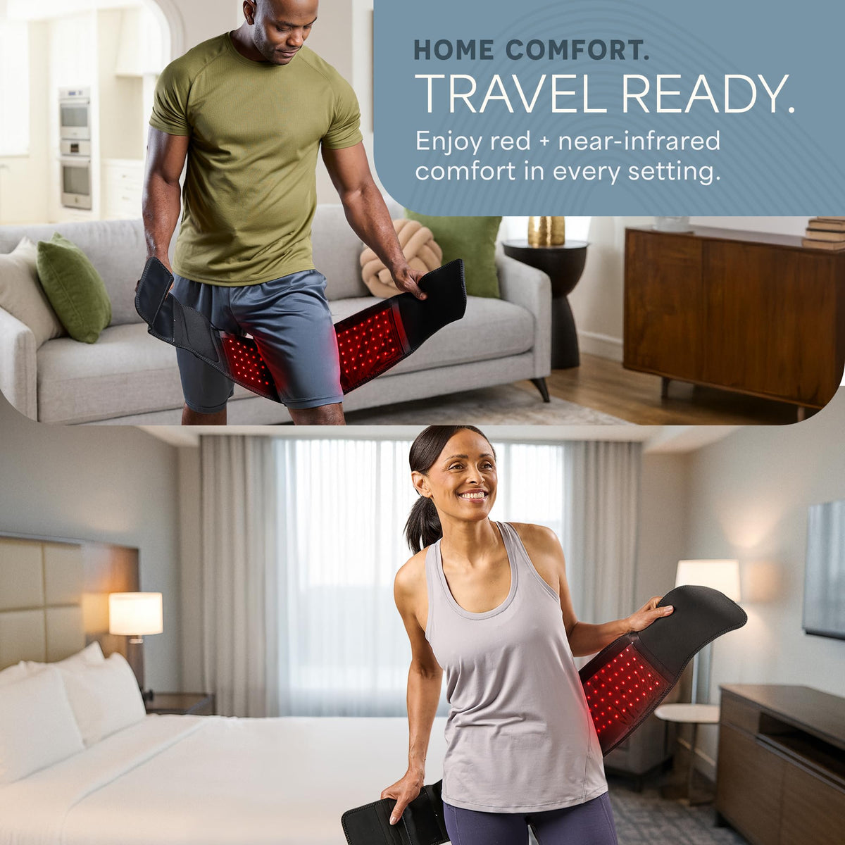 Lifepro therapy belt lifestyle usage shot