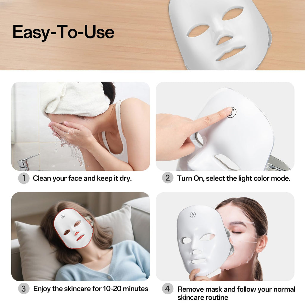 Suerbeaty anti-aging mask packaging and contents laid out for display.