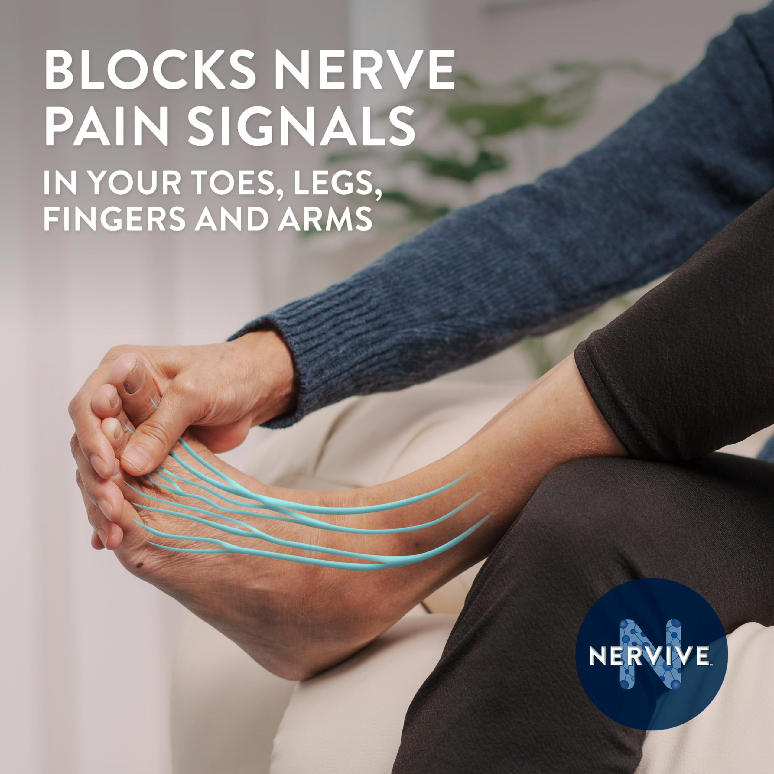 Nervive nerve pain relief bottle back label