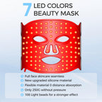 Evfofo 7-color facial treatment mask displayed on a flat surface