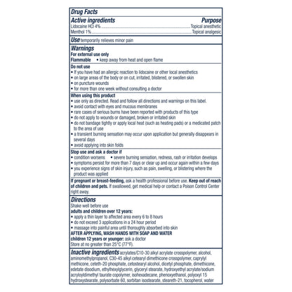 Nervive pain relief liquid roll on active ingredients