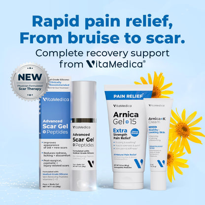 Top down view of VitaMedica homeopathic recovery tablets