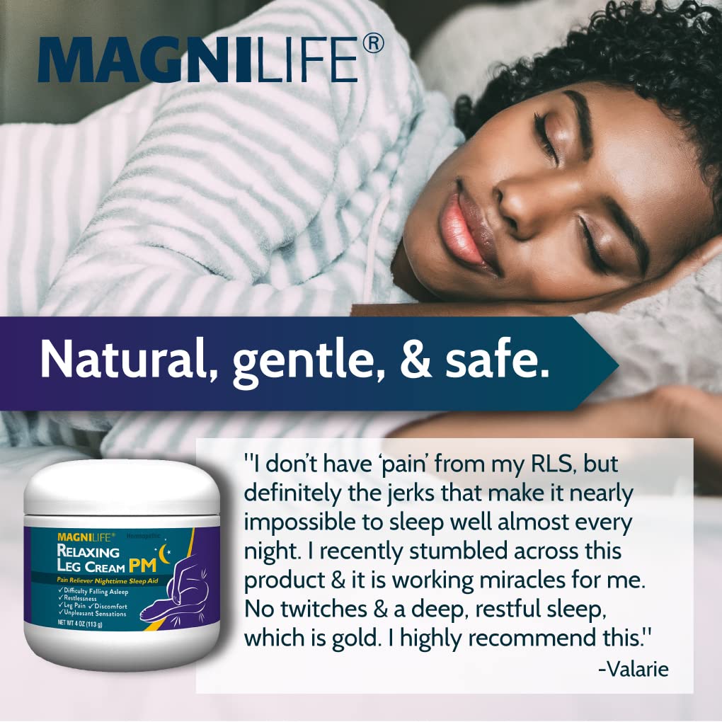 Top view of Magnilife Relaxing Leg Cream PM branding