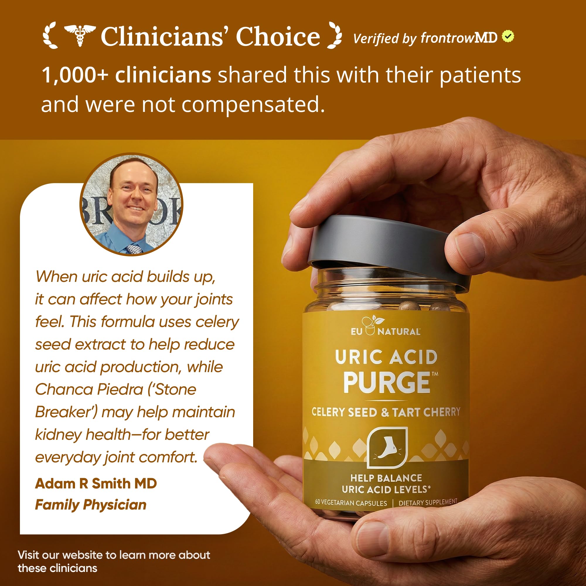 Premium USA imported uric acid cleansing supplement