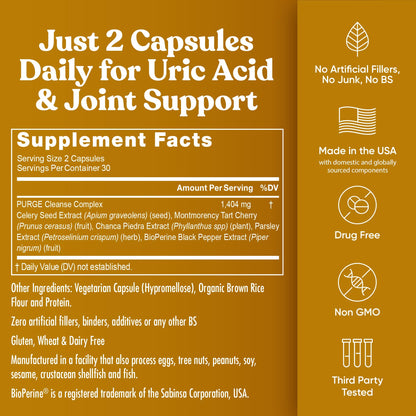 Close up of botanical joint support capsules
