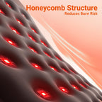 Comfytemp light therapy pad laid flat showing 60 LED lamp beads