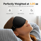 Facemoon 3D memory foam sleep mask showing deep eye pockets