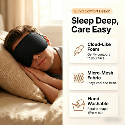 Close up of breathable memory foam texture on Facemoon mask