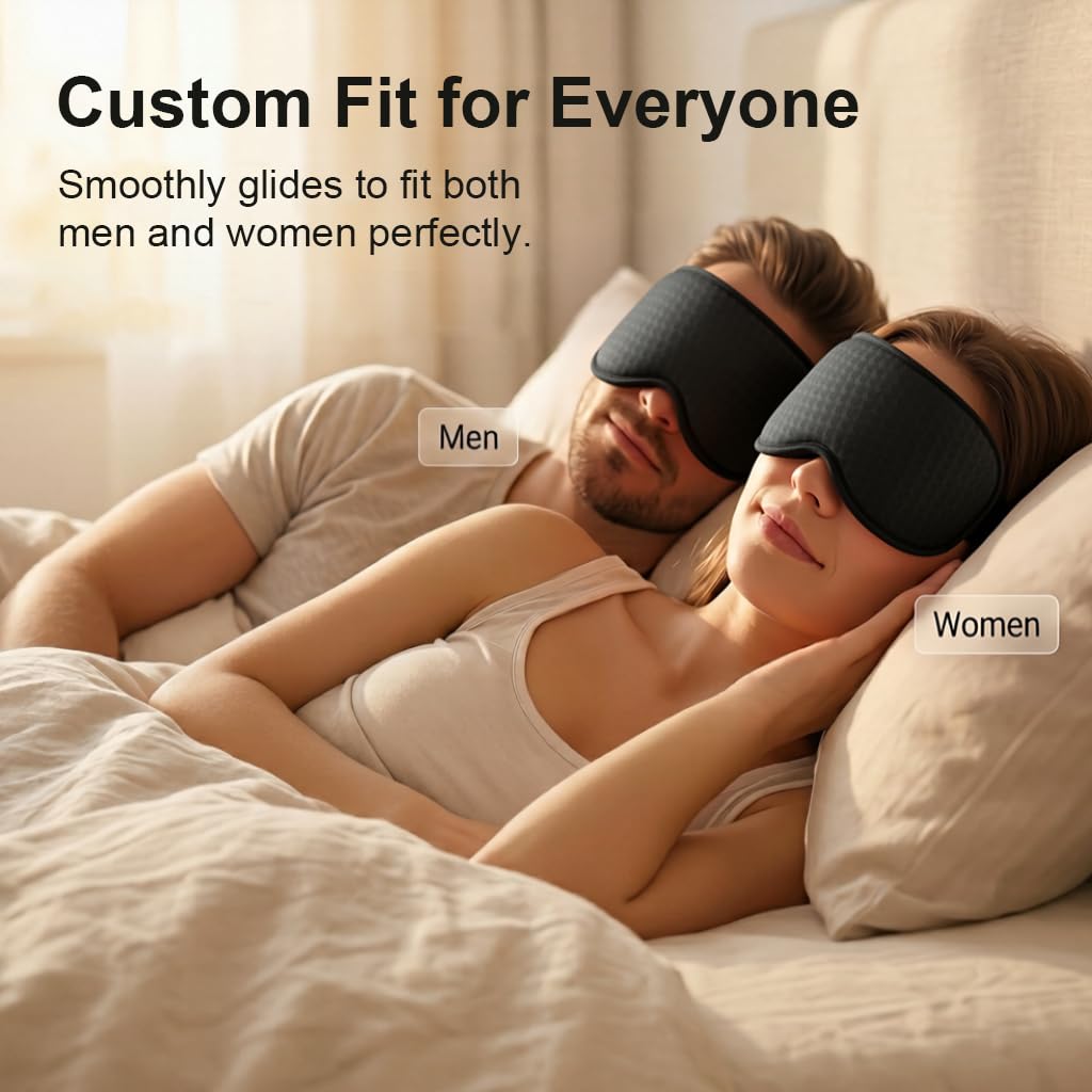 Facemoon weighted eye mask for travel and relaxation use