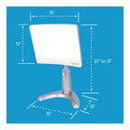 Carex sunlight therapy lamp panel and stand