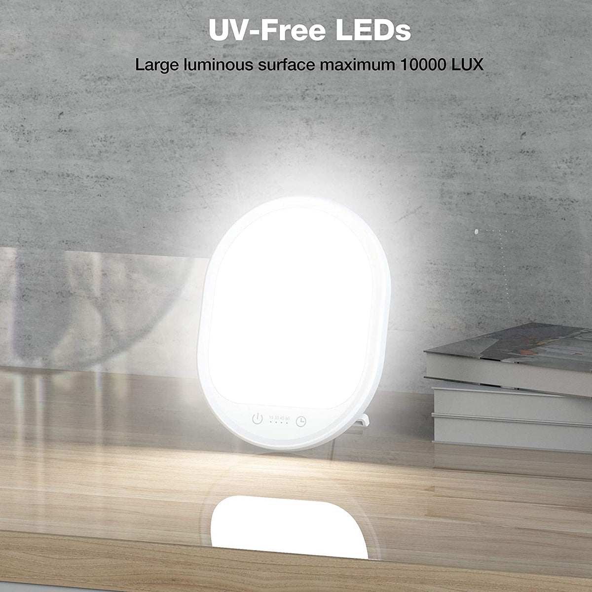 Erligpowht light therapy lamp packaging and contents