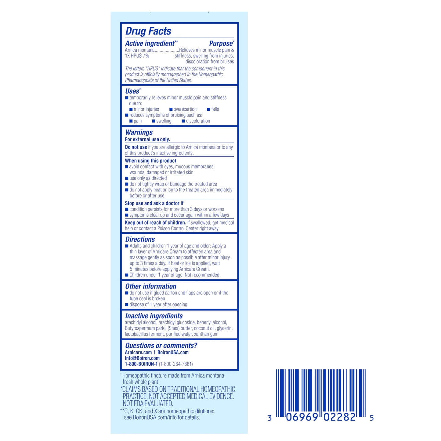 Authentic USA imported Boiron Arnicare Cream for bruise relief